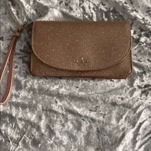 Kate Spade glitter wristlet